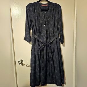 Elegant Black Button-Down Dress